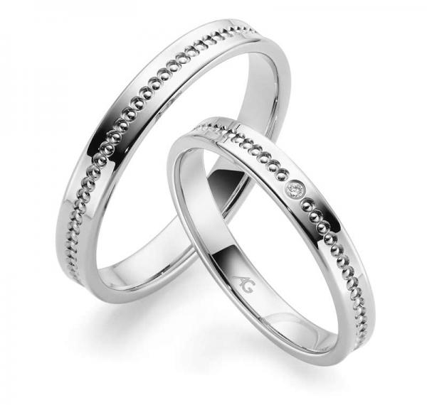 Trauringe Weissgold von Gerstner 28816/3.5