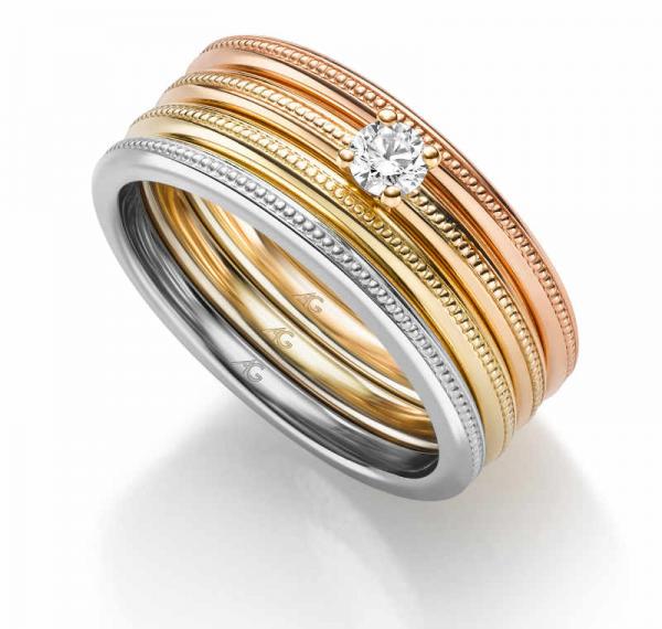 Exclusive Trauringe von Gerstner 31103/2 + 4/31103/2