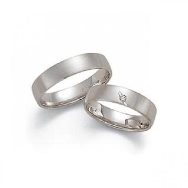 Trauringe Weissgold von Fischer 06 02519/050