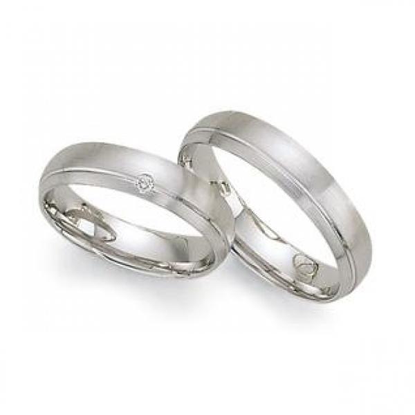 Trauringe Weissgold von Fischer 06 05156/050