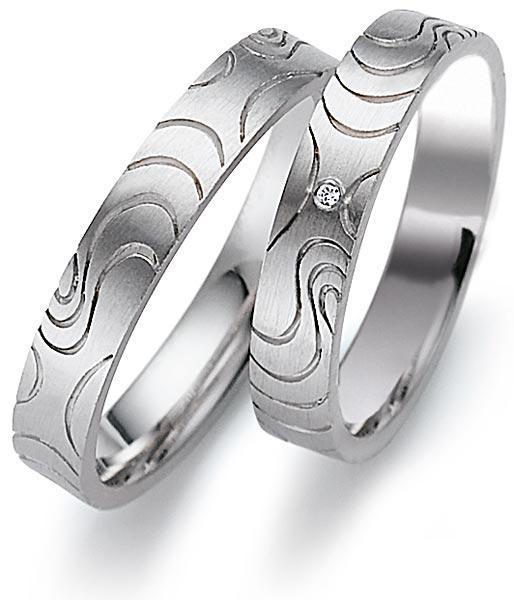 Trauringe Weissgold von Gerstner 4/20358/4 + 20358/4