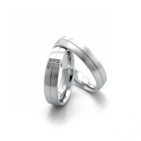 Trauringe Weissgold von Fischer 0607376/050