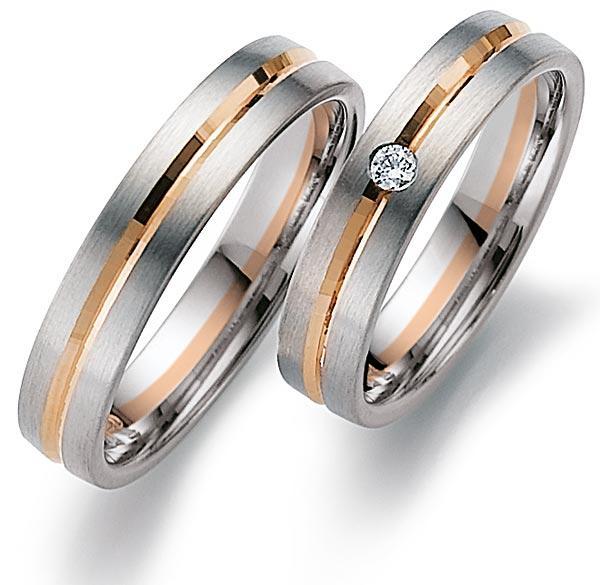 Trauringe Weiss-Rotgold von Gerstner 4/20140/4.5