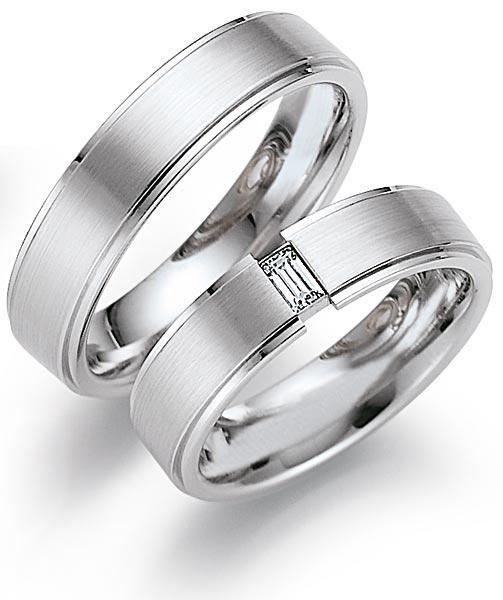 Trauringe Weissgold von Gerstner 4/20315/5.5