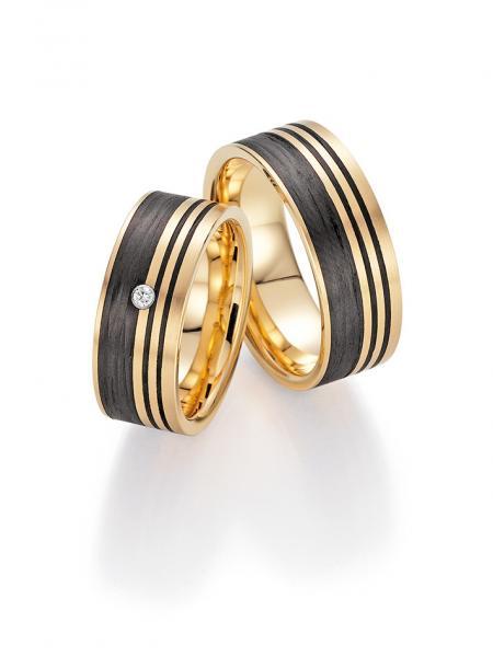 Trauringe Carbon von Fischer 22 01290/080