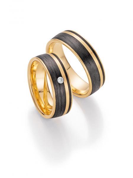 Trauringe Carbon von Fischer 22 01300/070