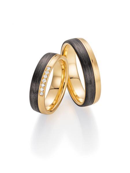 Trauringe Carbon von Fischer 22 01330/055