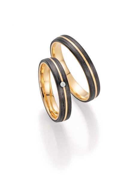 Trauringe Carbon von Fischer 22 01340/040