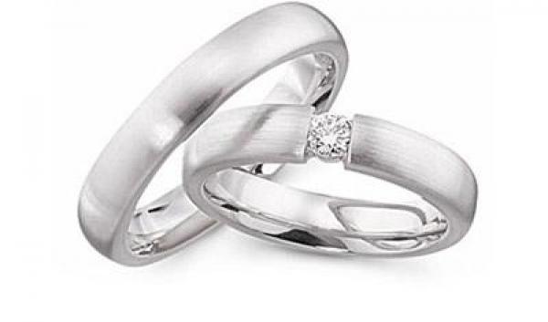 Trauringe Weissgold von Fischer 06 05078/044