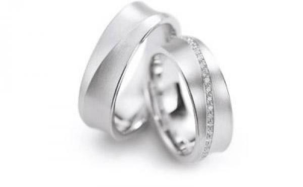 Trauringe Weissgold von Fischer 06 05315/070