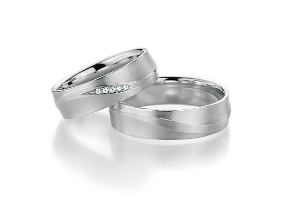 Trauringe Weissgold von Fischer 0607332/060