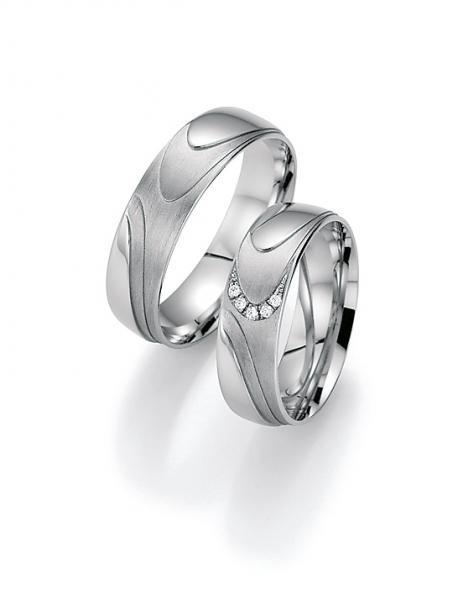 Trauringe Weissgold von Fischer 0607350/060