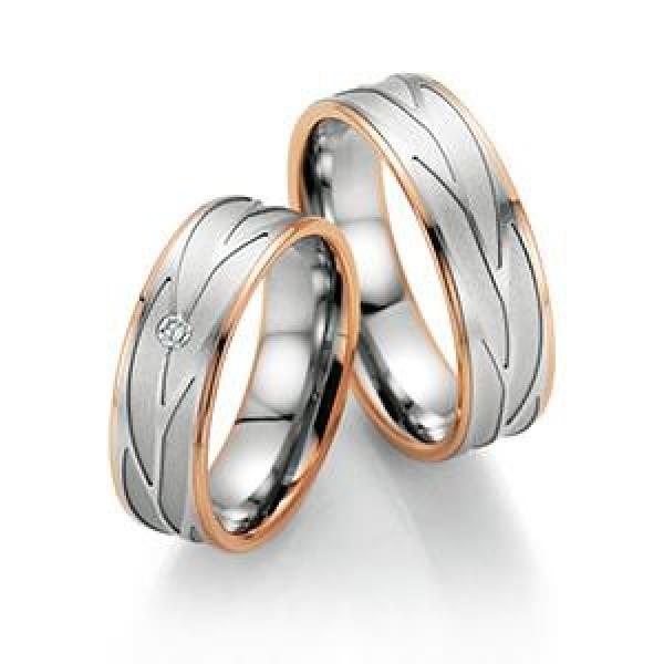 Trauringe Weiss-Rosegold von Fischer 05 07355/065