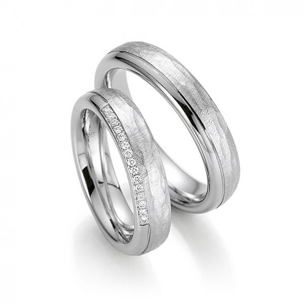 Trauringe Weissgold von Fischer 38 07494-050