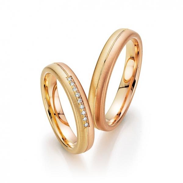 Trauringe Tricolour von Fischer 38 07623-040