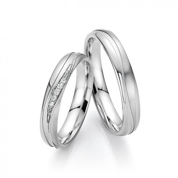 Trauringe Weissgold von Fischer 38 07627-040