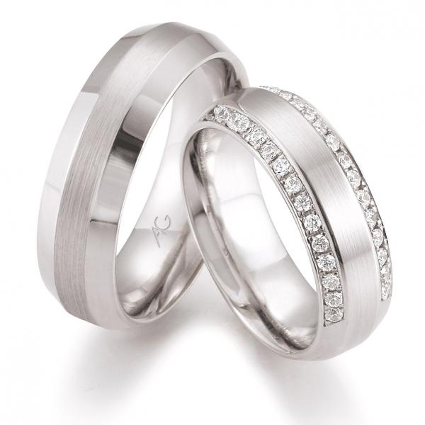 Trauringe Weissgold von Gerstner 4/28472/7