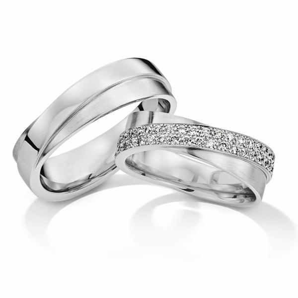 Trauringe Weissgold von Gerstner 4/28766/6.6