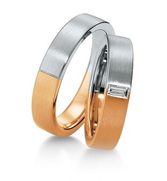 Trauringe Weiss-Gelbgold von Breuning 48/032200