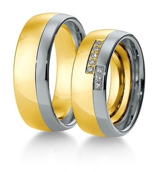 Trauringe Weiss-Rotgold von Breuning 48/034300