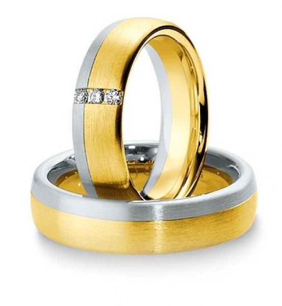 Trauringe Weiss-Rotgold von Breuning 48/034400