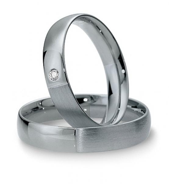 Trauringe Weiss-Gelbgold von Breuning 48 040650 / 48 040660