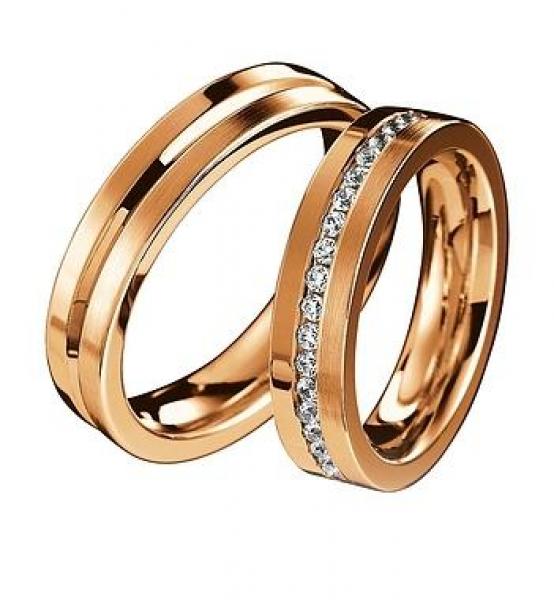 Trauringe Weiss-Gelbgold von Saint Maurice DR 805560 / HR 882560