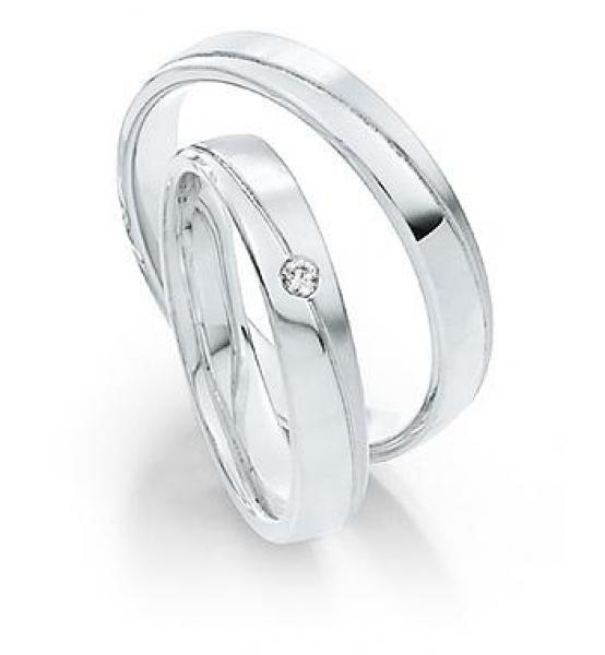 Trauringe Weissgold von Saint Maurice 811700 + 811710171W