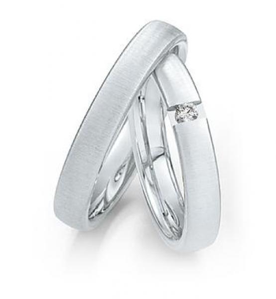 Trauringe Weissgold von Saint Maurice 811820 + 811830