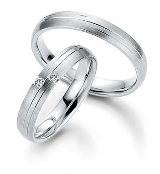 Trauringe Weissgold von Saint Maurice DR 814060 / HR 814070