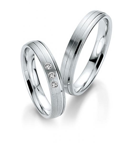 Trauringe Weissgold von Saint Maurice 49-81408 + 49-81409