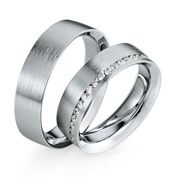 Trauringe Weissgold von Saint Maurice DR 816560 / HR 816570