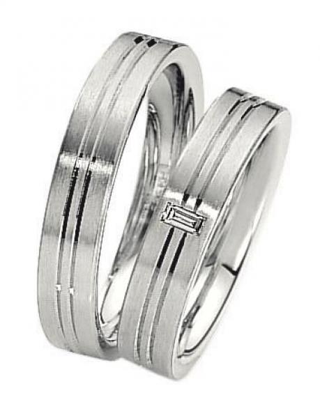 Trauringe Weissgold von Saint Maurice 820060 + 8200707