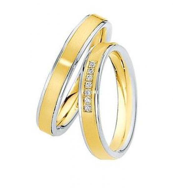 Trauringe Weiss-Rotgold von Saint Maurice 820360 / 820370