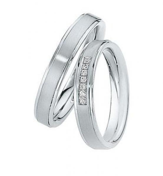 Trauringe Weiss-Rotgold von Saint Maurice 820360 / 820370