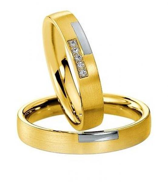 Trauringe Weiss-Rotgold von Saint Maurice 820380 / 820390