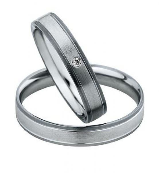 Trauringe Weissgold von Saint Maurice 49-83110 + 49-83111