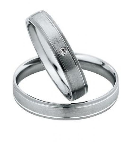 Trauringe Weissgold von Saint Maurice 49-83110 + 49-83111