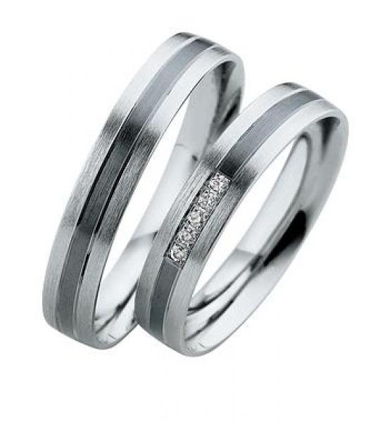 Trauringe Weissgold von Saint Maurice DR 831160 / HR 831170