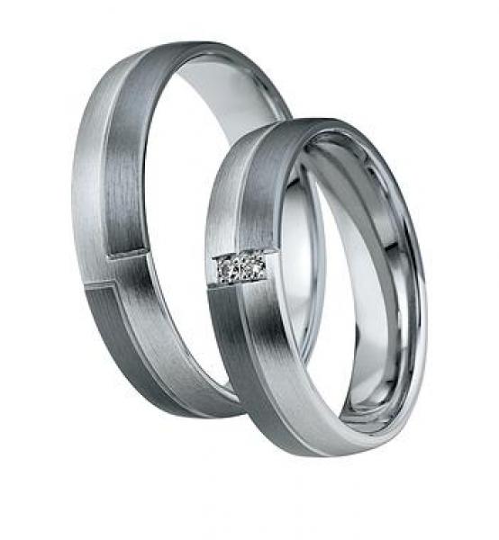 Trauringe Weissgold von Saint Maurice DR 831180 / HR 831190