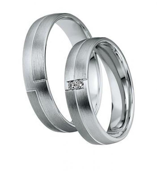 Trauringe Weissgold von Saint Maurice DR 831180 / HR 831190