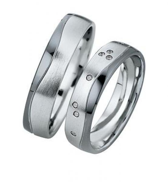 Trauringe Weissgold von Saint Maurice DR 831360 / HR 831370