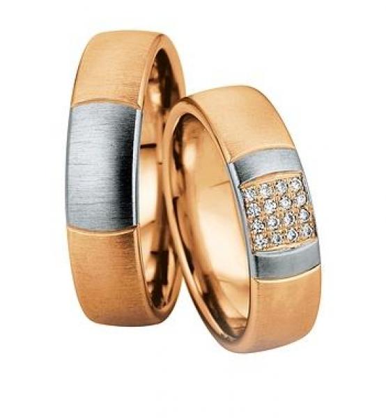 Trauringe Weissgold von Saint Maurice DR 831440 / HR 831450