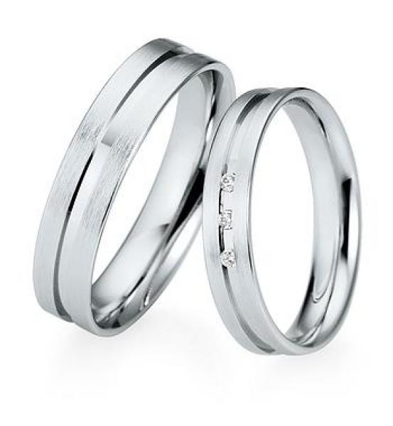 Trauringe Weissgold von Saint Maurice DR 841290 / HR 841300