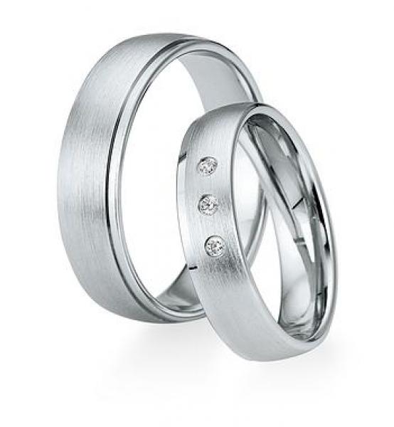 Trauringe Weissgold von Saint Maurice DR 841430 / HR 841440