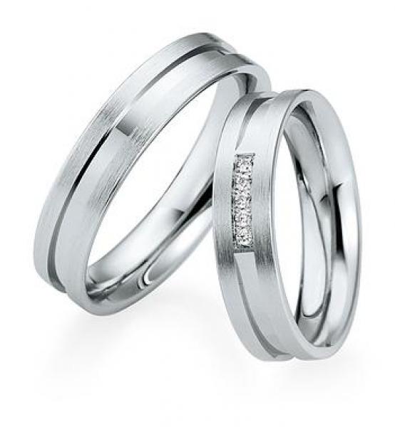 Trauringe Weissgold von Saint Maurice DR 841450 / HR 841460