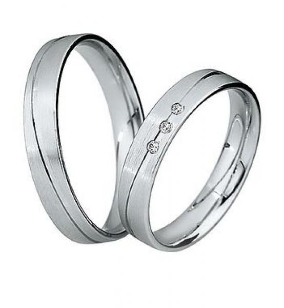 Trauringe Weissgold von Saint Maurice 870440 / 870450