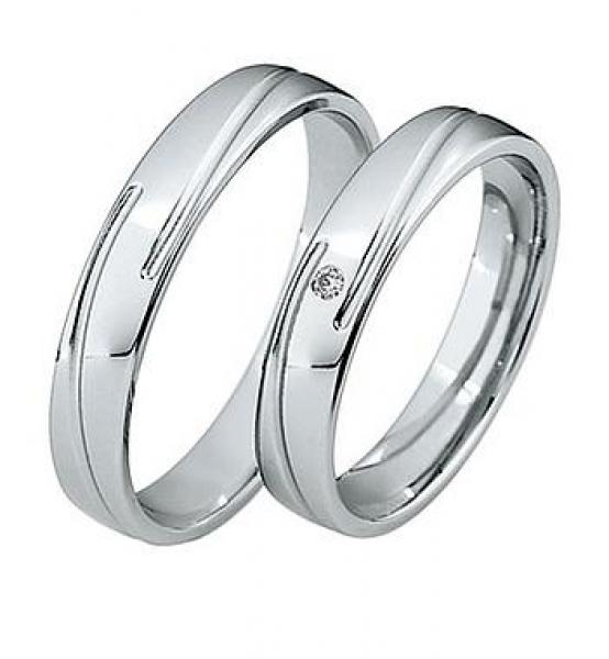 Trauringe Weissgold von Saint Maurice 870460 / 870470