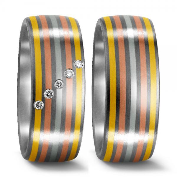 Trauringe von Titan Factory 51011/001/005/7P30