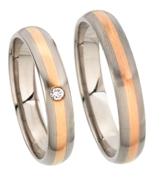 Trauringe Weiss-Rotgold von Kühnel 517218-6740